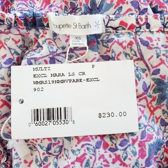 New POUPETTE ST. BARTH Marla Resortwear Vacation Multi Crop Top XS - Picture 11 of 13